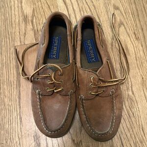 Sperry Topsiders Defender brown leather - Boys 4.5
